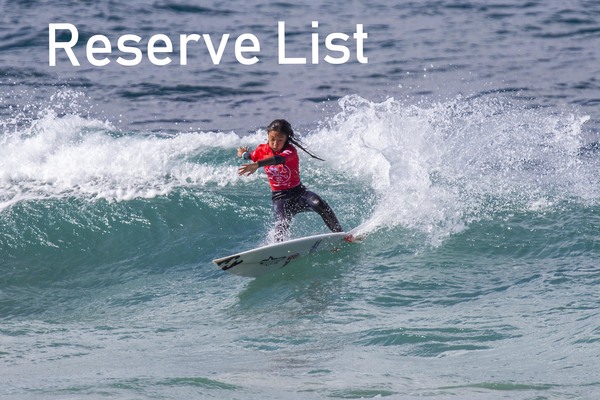 RESERVE LIST for 2018 Billabong Parko's Grom Stomp