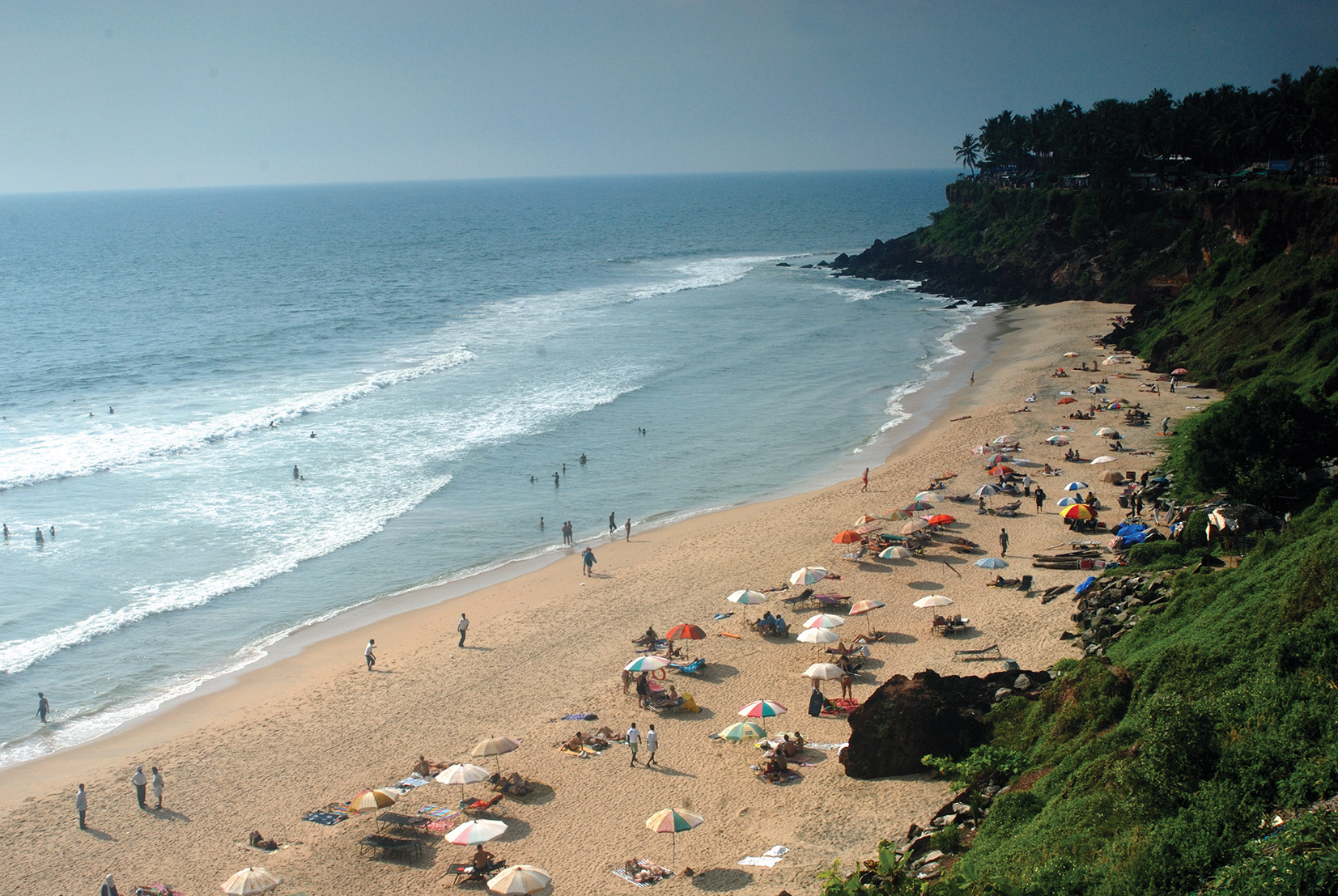 Varkala Beach Overlooked By Cliffs